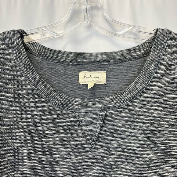 Lou & Grey Womens T-Shirt Top Multicolor Heathered Short Sleeve Batwing Dolman S - Picture 2 of 11